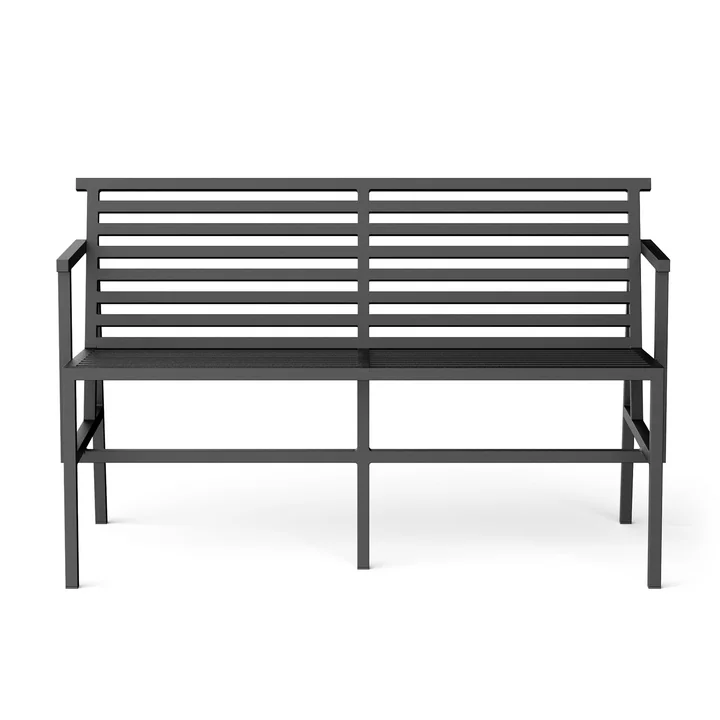 Dining Gartenbank 125 x 75 cm, schwarz (RAL 9011) von NINE