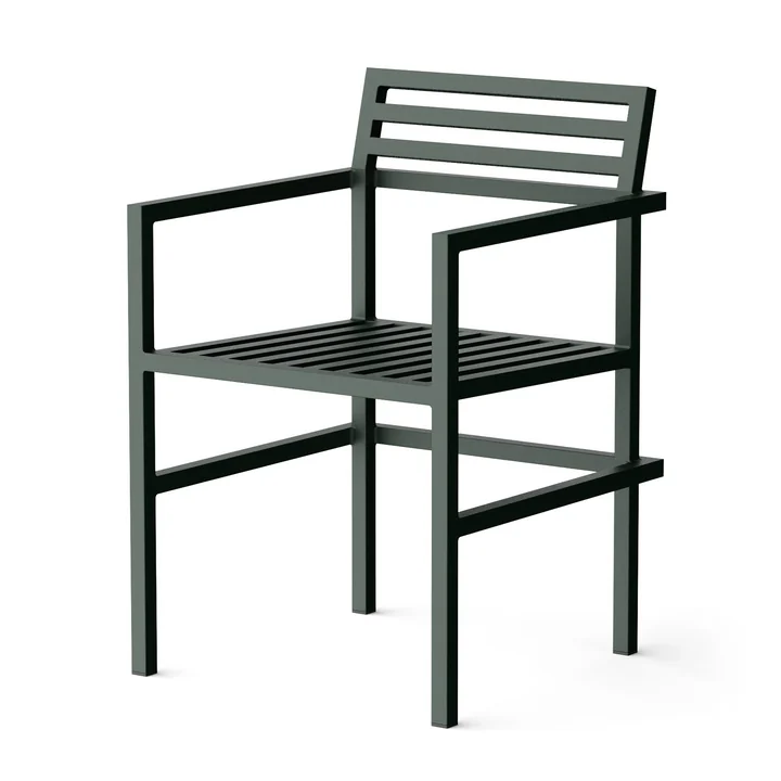 Outdoor Dining Armchair, grün (RAL 200 20 10) von NINE