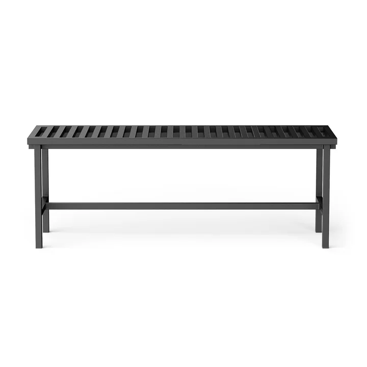 Gartenbank 122 x 45 cm, schwarz (RAL 9011) von NINE