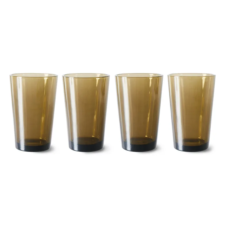 70's Teebecher, mud brown (4er-Set) von HKliving