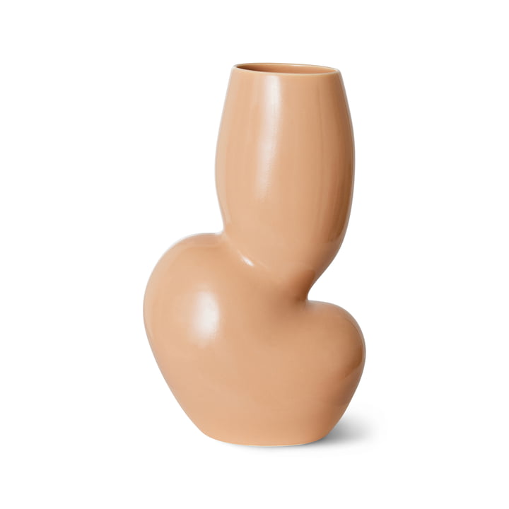 Keramik Vase Organic, M, cream von HKliving