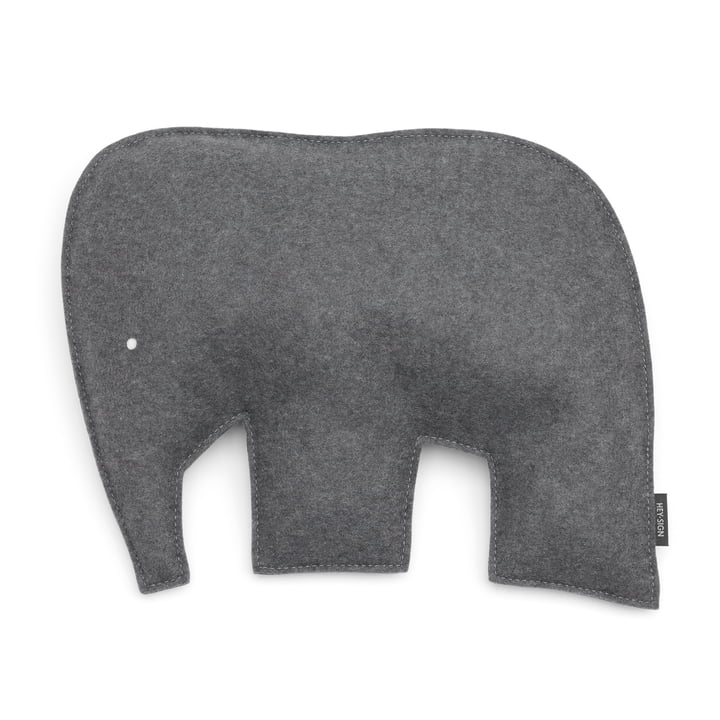 Hey Sign - Kissen Elefant 40 x 30,5 cm, anthrazit