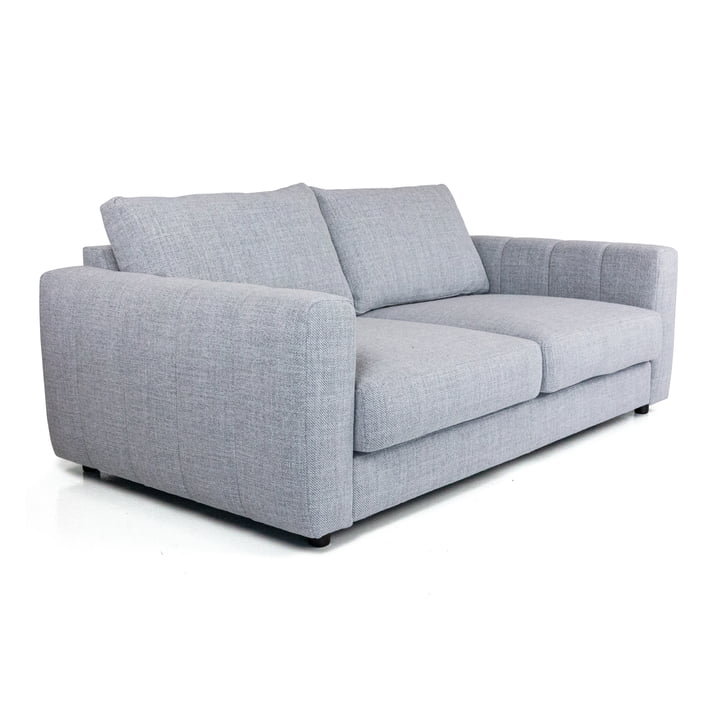 Bente 2,5-Sitzer Sofa, 182 x 100 cm, hellgrau (Melina Grey Breeze 1240) von Nuuck