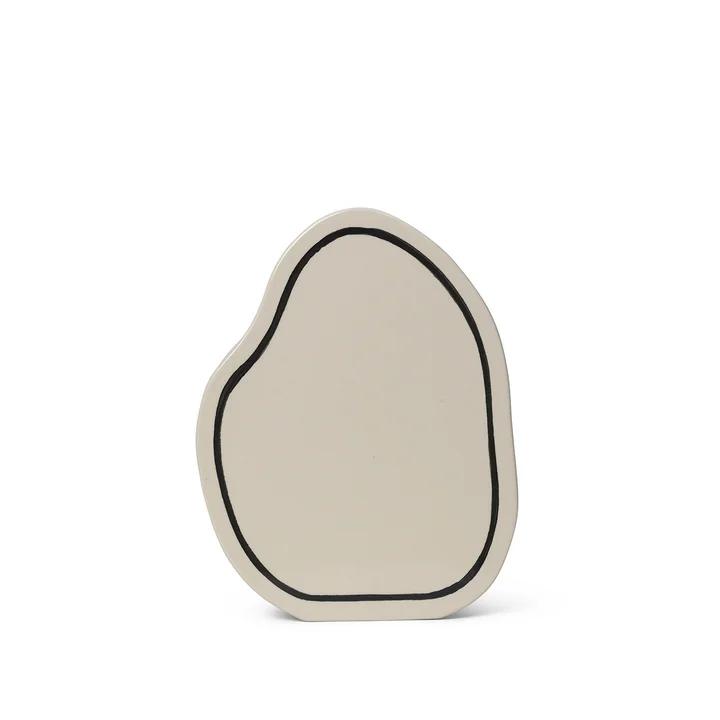 Paste Vase Rounded von Ferm Living in der Farbe off-white