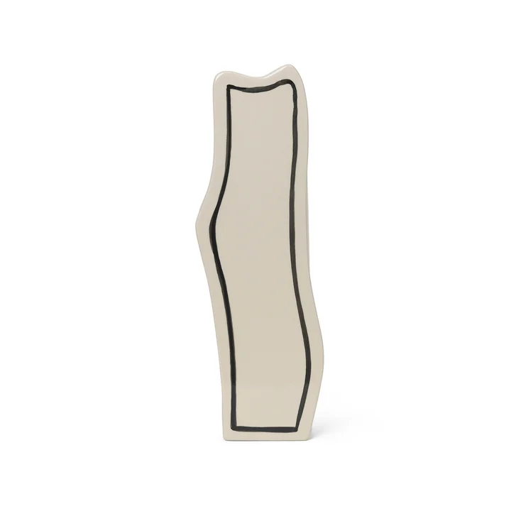 Paste Vase Slim von Ferm Living in der Farbe off-white