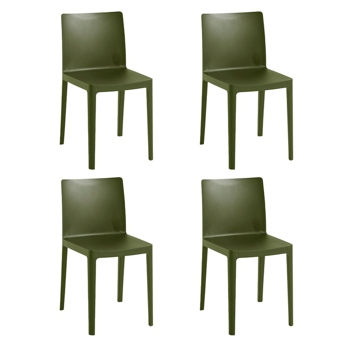 Hay - Élémentaire Chair, olive (4er Set)