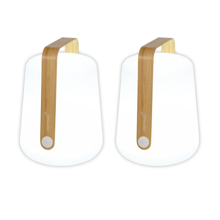 Fermob - Balad Akku LED-Leuchte, H 25 cm, bambus (2er Set)