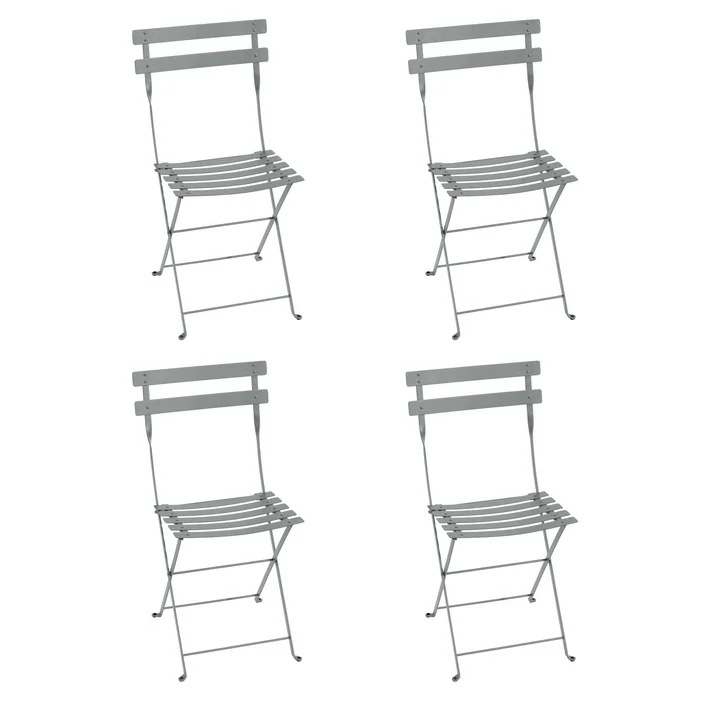 Fermob - Bistro Klappstuhl Metall, lapilligrau (4er Set)