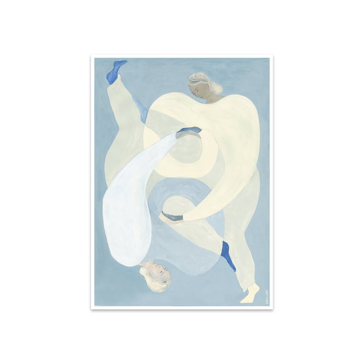 Hold You - Blue von Sofia Lind, 50 x 70 cm
