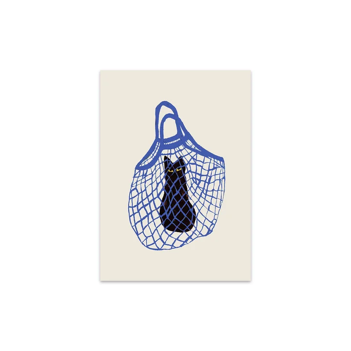The Cat's In The Bag von Chloe Purpero Johnson, 30 x 40 cm von The Poster Club