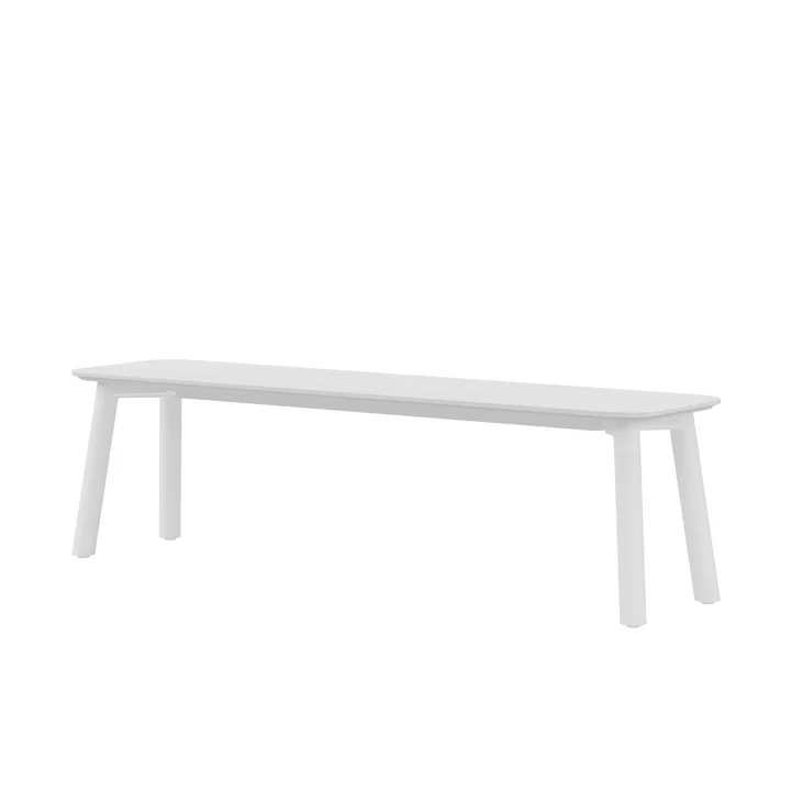 Meyer Color Bank 180 x 40 cm, Esche lackiert, weiß von OUT Objekte unserer Tage