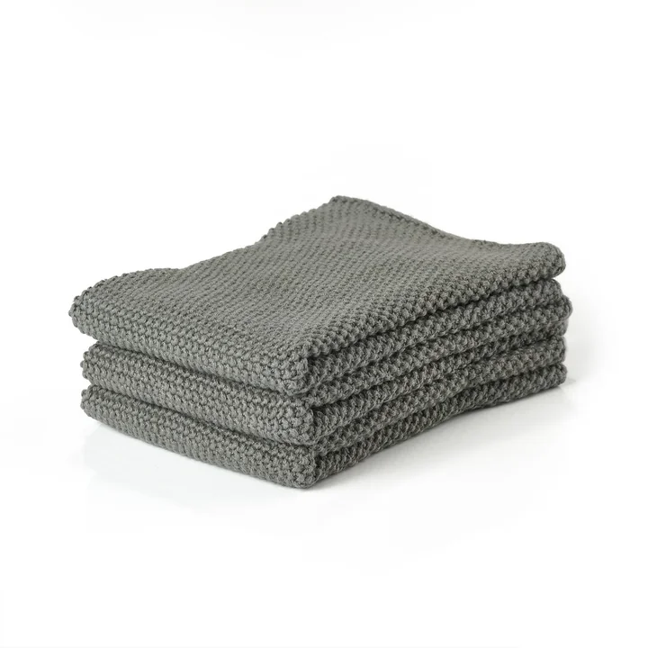 Zone Denmark - Reinigungstuch, 27 x 27 cm, olive green (3er-Set)