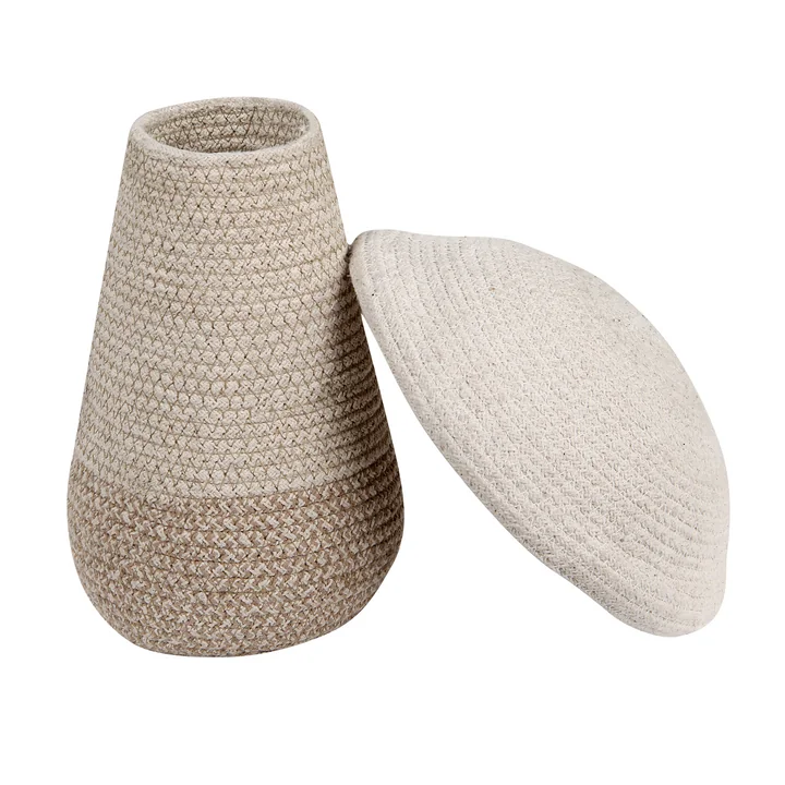 Pilz Aufbewahrungskorb, Baby, Ø 23 x 27 cm, natur / beige von Lorena Canals