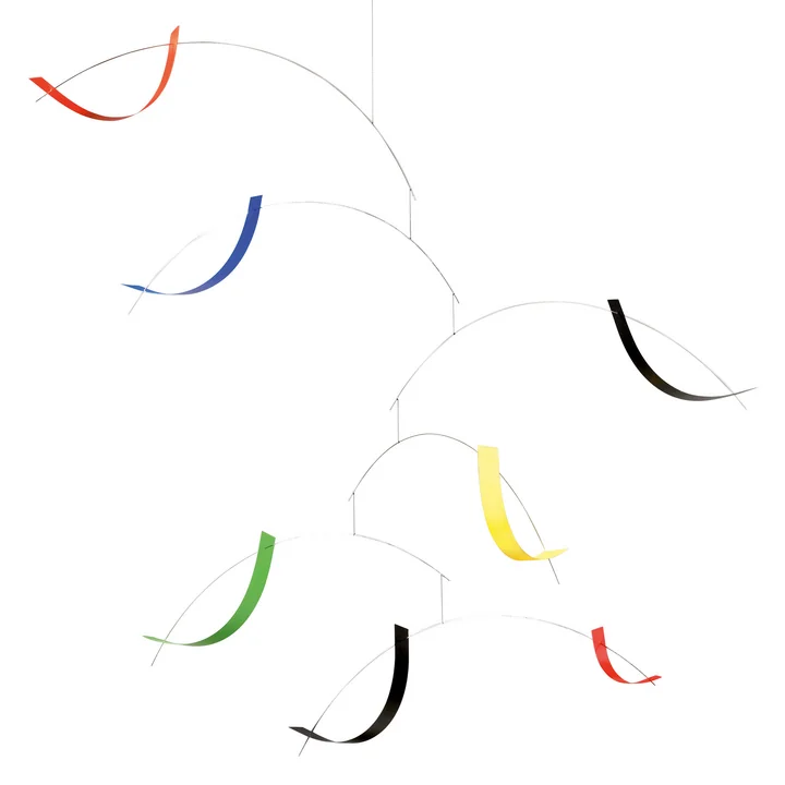 Breeze Mobile von Flensted Mobiles in der Ausführung grün / rot / gelb