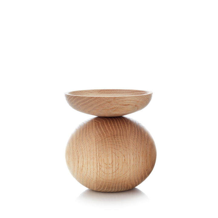Shape Ball Vase von applicata in der Ausführung Eiche