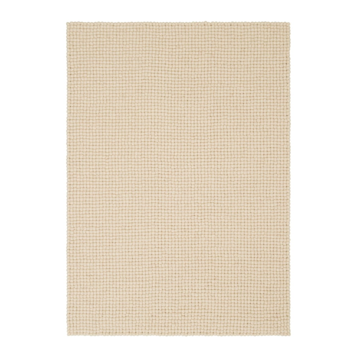 Levi Filzkugelteppich von myfelt in der Farbe beige