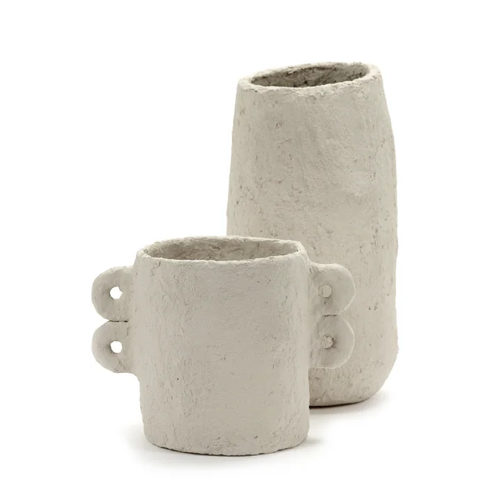 Earth Blumentopf von Serax in der Farbe beige
