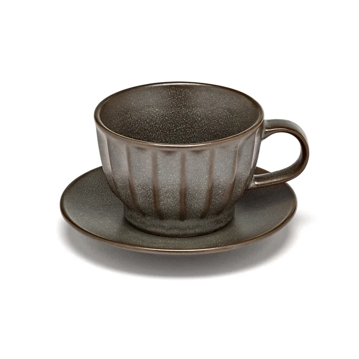 Inku Espressotasse mit Untertasse von Serax in der Farbe grün