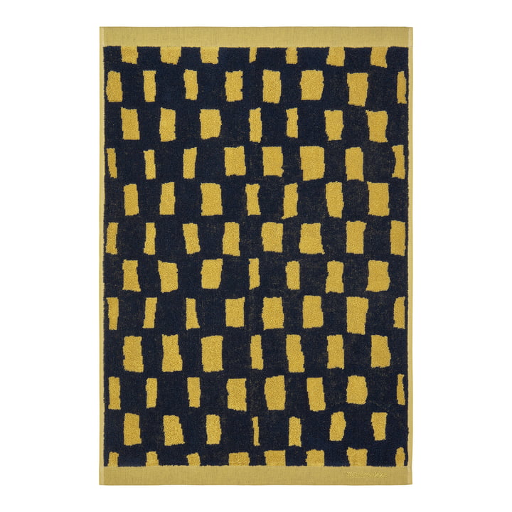 Iso Noppa Handtuch, 50 x 70 cm, schwarz / sand von Marimekko