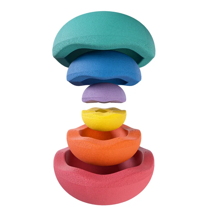 Stapelstein® - Inside rainbow classic, multicolor (6er-Set)