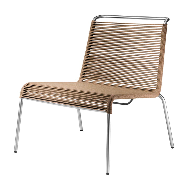 M20L Teglgård Lounge Sessel Outdoor, Kordel braun von FDB Møbler