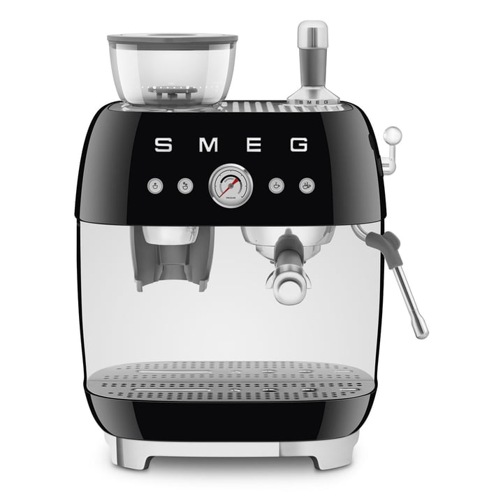 Espressomaschine mit Siebträger EGF03, schwarz von Smeg