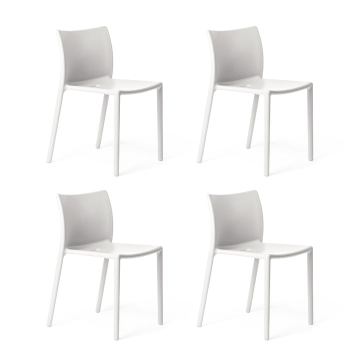 Magis - Air Chair Outdoor Stuhl, weiß matt (4-er Set)