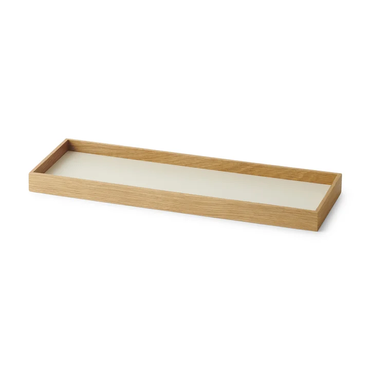 Frame Tablett, small, Eiche / beige von Gejst