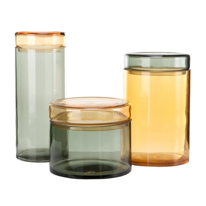 POLSPOTTEN - Caps & Jars Vorratsdose, mehrfarbig (3er-Set)