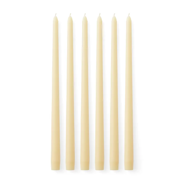 Audo - Spire Stabkerze, H 38 cm, elfenbein (6er-Set)