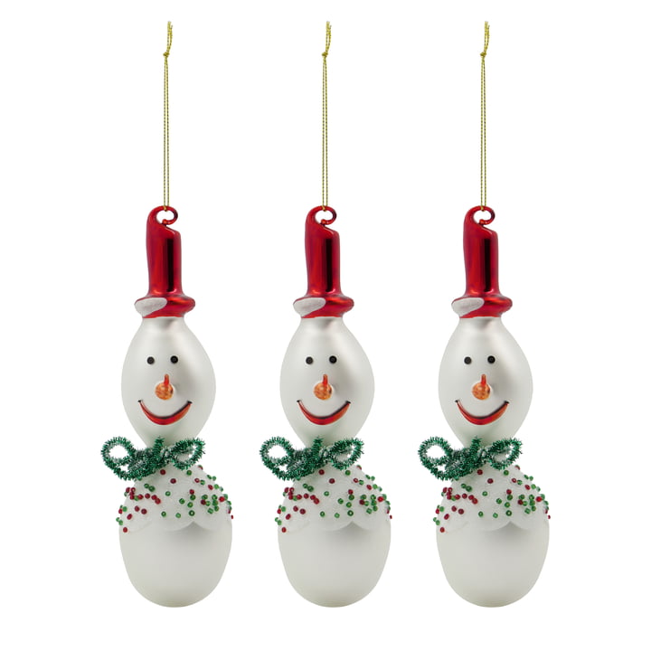 Frosty Ornamente von House Doctor in der Farbe weiß
