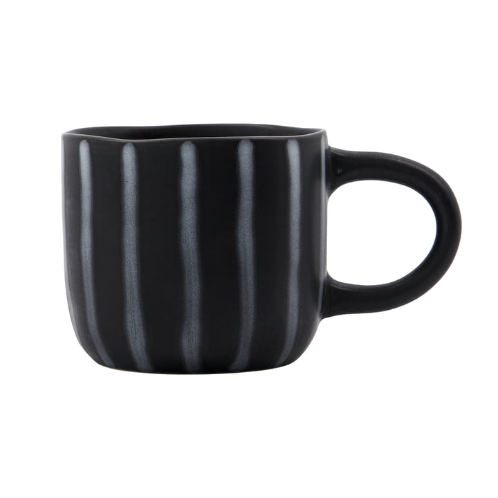 House Doctor - Line Tasse, Ø 8,7 cm, schwarz / braun