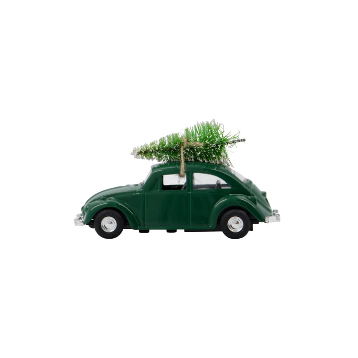 Xmas Cars Deko-Autos mini von House Doctor in der Farbe grün