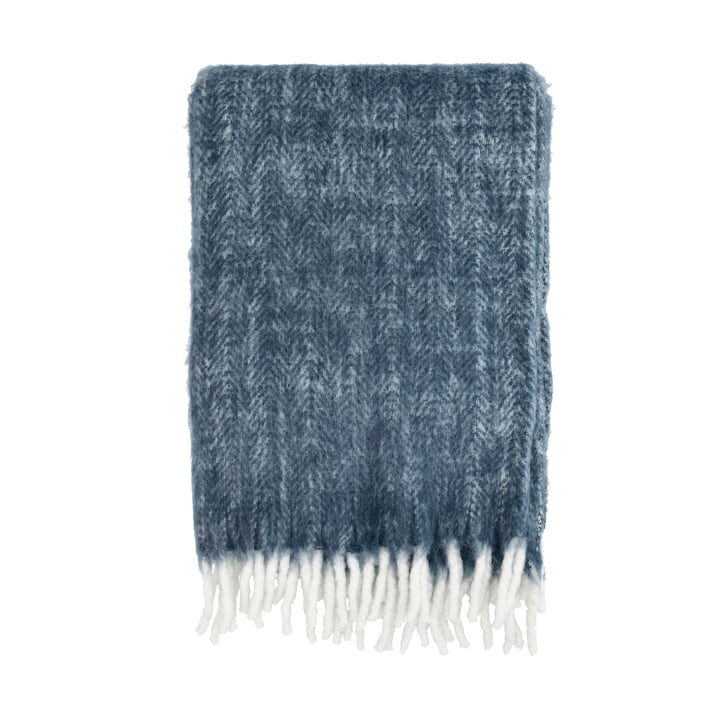 Södahl - Brushed Decke, 150 x 200 cm, indigo