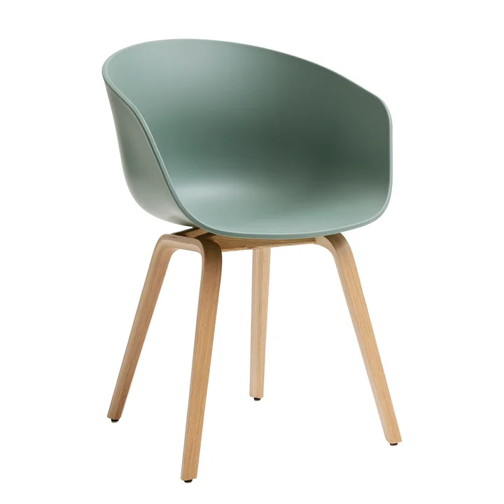 HAY - About A Chair AAC 22, Eiche lackiert / fall green 2.0