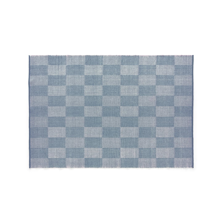 Check Teppich, 170 x 240 cm, hellblau s check von HAY