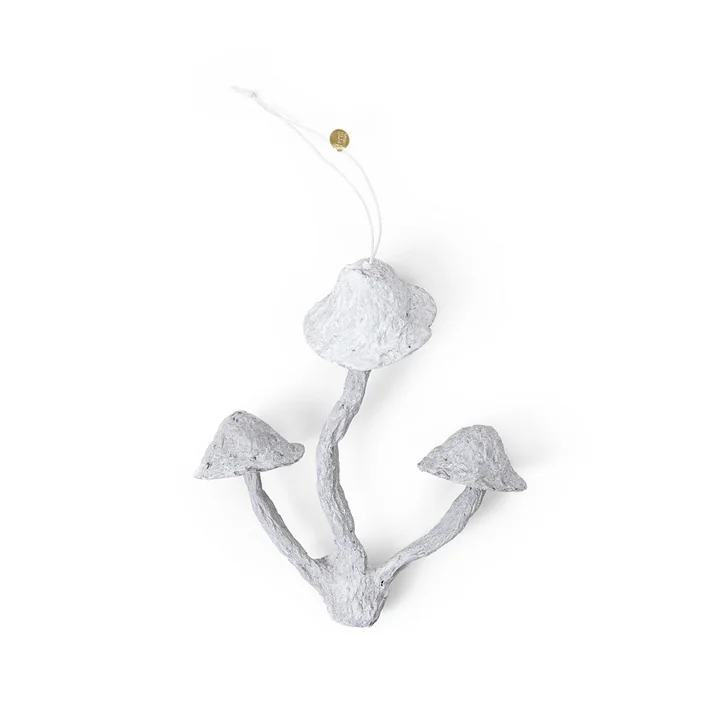 Mushroom Ornament von Ferm Living in der Farbe faded weiß