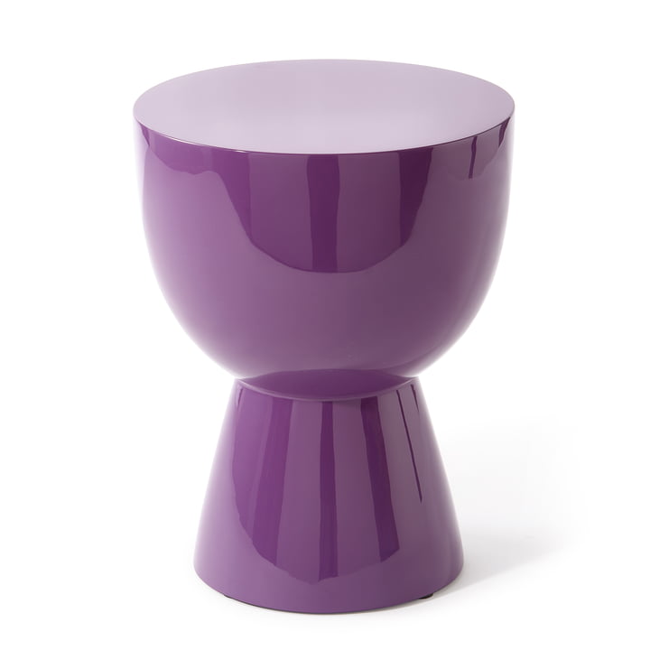 Pols Potten - Tam Tam Hocker, H 46 cm, dunkelviolett