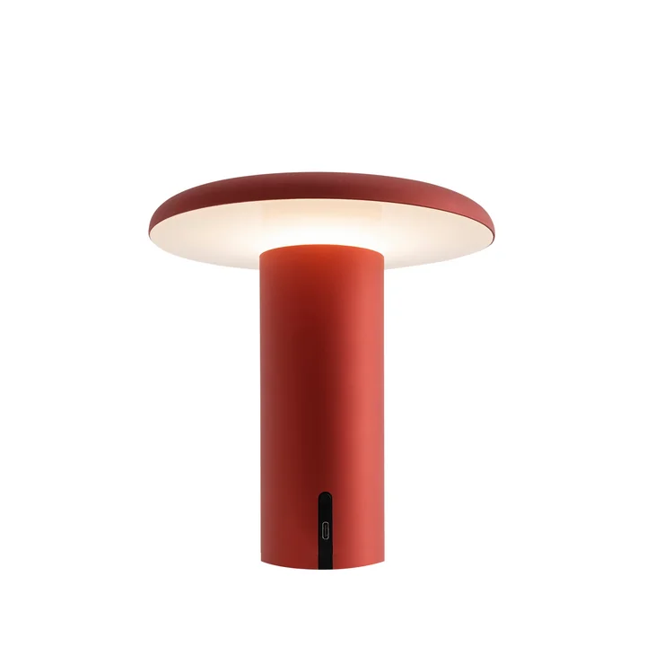 Takku Tischleuchte LED, eloxiertes rot von Artemide