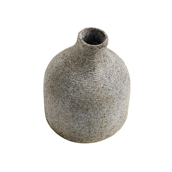 Muubs - Stain Vase small, grau / braun