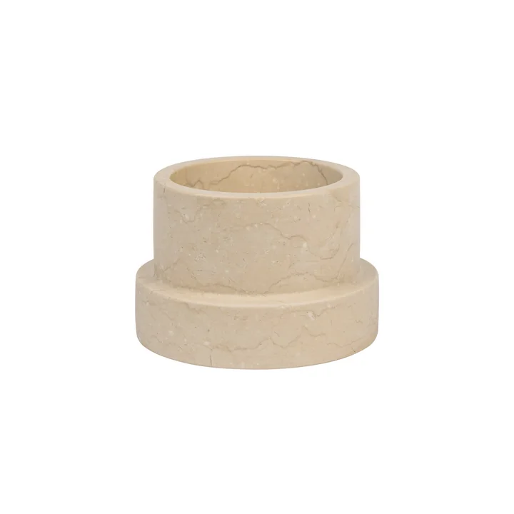 Marble Kerzenhalter von Mette Ditmer in der Ausführung sand