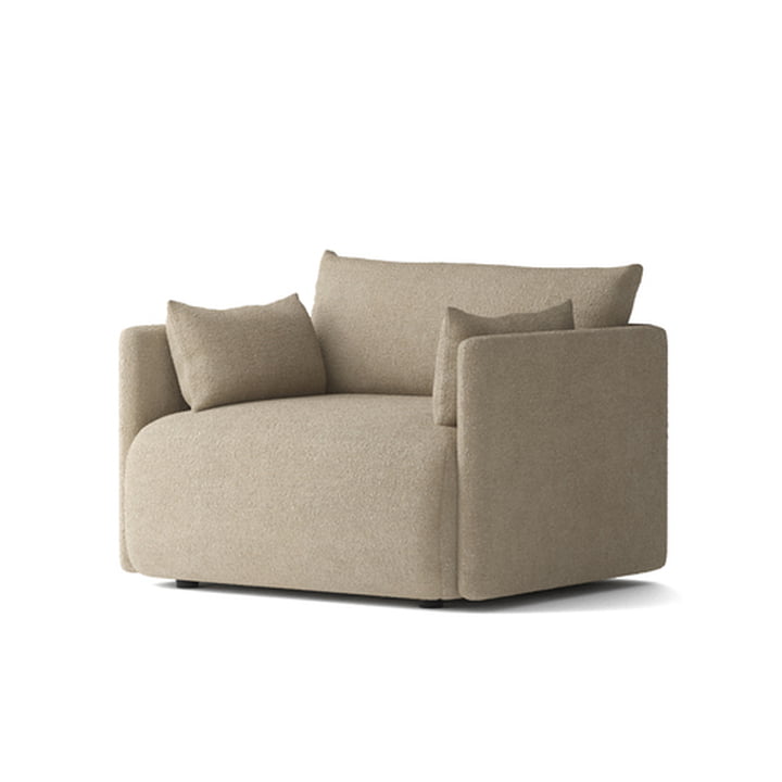 Audo - Offset Sessel, beige (Audo Bouclé 02)