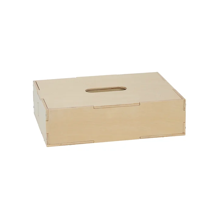 Nofred - Aufbewahrungsbox mit Deckel, 33,5 x 9 x 24 cm, Birke natur