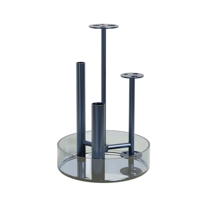 Ikeru Vase Low von Fritz Hansen in der Farbe dusk blue