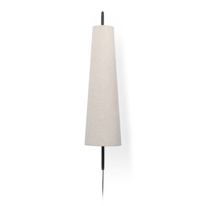 Ancora Wandleuchte 100, schwarz / Natur von Ferm Living