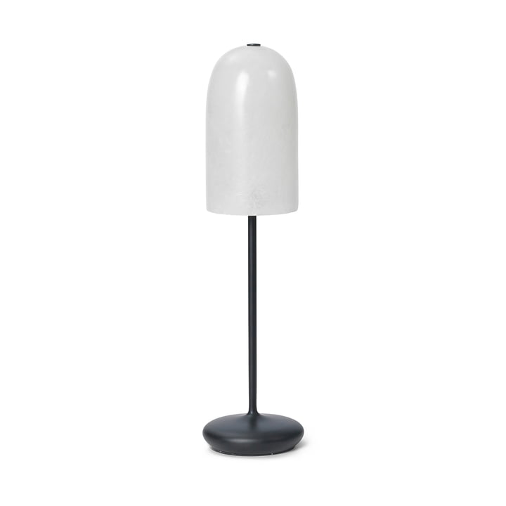 ferm Living - Gry LED Akku Tischleuchte, schwarz / translucent