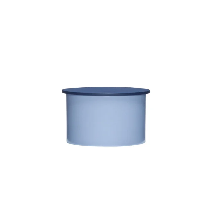 Hübsch Interior - District Aufbewahrungsbox, small, blau / dunkelblau