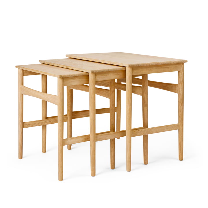 Carl Hansen - CH004 Nesting Tables, Eiche geölt (3er-Set)