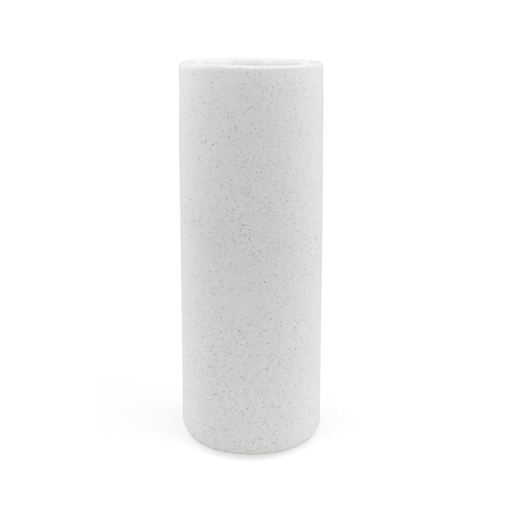 Nuuck - Keramik Vase Ø 8,5 x H 23 cm, speckled white
