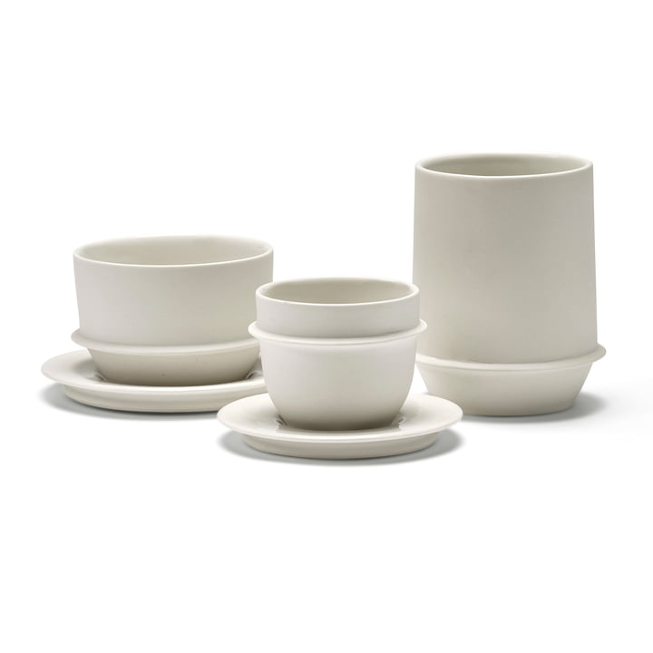 Serax - Dune Kaffeetasse, Espressotasse, Becher, Untertassen, Alabaster weiß